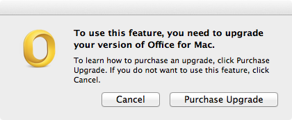 what is upgrade price of office for mac